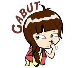 Cewek (sok) Eksis sticker #10776943