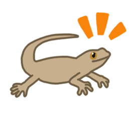 Daily life of gecko sticker #10776963