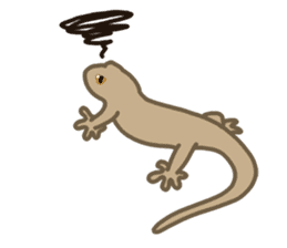 Daily life of gecko sticker #10776964