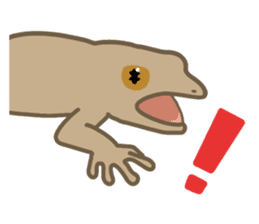 Daily life of gecko sticker #10776968