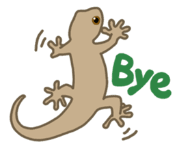Daily life of gecko sticker #10776975