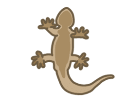 Daily life of gecko sticker #10776979