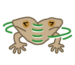 Daily life of gecko sticker #10776984