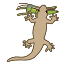 Daily life of gecko sticker #10776990