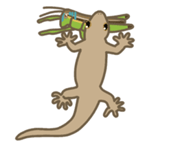Daily life of gecko sticker #10776990