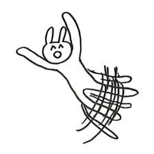 Enjoyment rabbit sticker #10777072