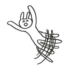 Enjoyment rabbit sticker #10777072
