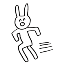 Enjoyment rabbit sticker #10777073