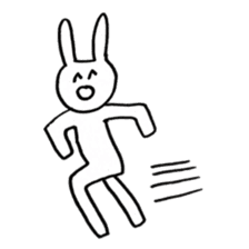 Enjoyment rabbit sticker #10777073