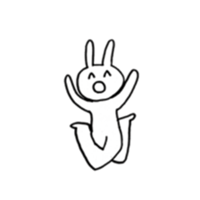 Enjoyment rabbit sticker #10777075
