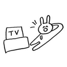 Enjoyment rabbit sticker #10777076