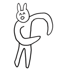 Enjoyment rabbit sticker #10777078
