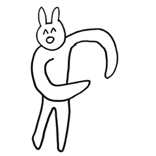 Enjoyment rabbit sticker #10777078