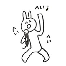 Enjoyment rabbit sticker #10777081