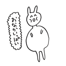 Enjoyment rabbit sticker #10777085