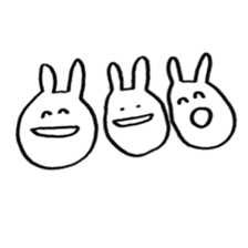 Enjoyment rabbit sticker #10777086