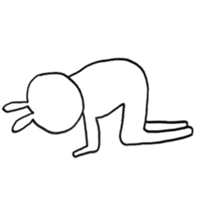 Enjoyment rabbit sticker #10777090