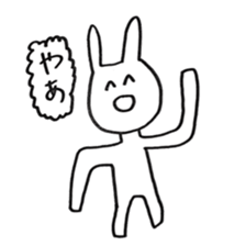 Enjoyment rabbit sticker #10777092