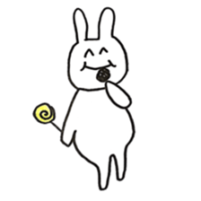 Enjoyment rabbit sticker #10777096