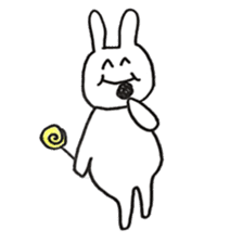 Enjoyment rabbit sticker #10777096