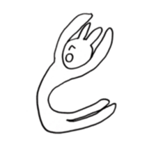 Enjoyment rabbit sticker #10777097