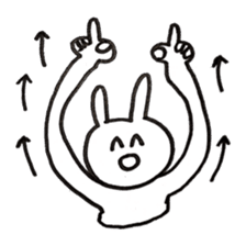 Enjoyment rabbit sticker #10777098