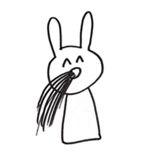 Enjoyment rabbit sticker #10777099