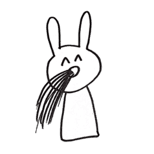 Enjoyment rabbit sticker #10777099