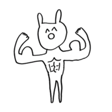 Enjoyment rabbit sticker #10777100