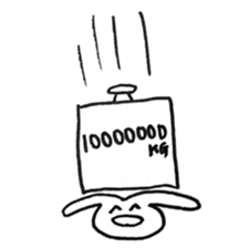 Enjoyment rabbit sticker #10777101