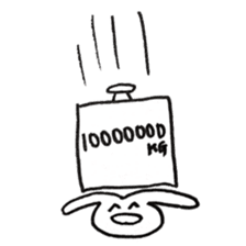 Enjoyment rabbit sticker #10777101