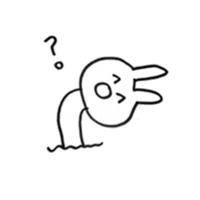 Enjoyment rabbit sticker #10777102