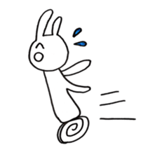 Enjoyment rabbit sticker #10777104