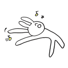 Enjoyment rabbit sticker #10777105
