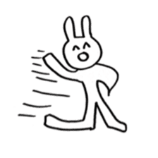 Enjoyment rabbit sticker #10777106