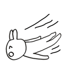 Enjoyment rabbit sticker #10777111