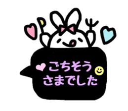 neon rabbit sticker #10778834