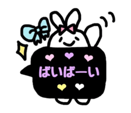 neon rabbit sticker #10778838