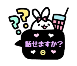 neon rabbit sticker #10778843