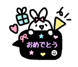 neon rabbit sticker #10778845