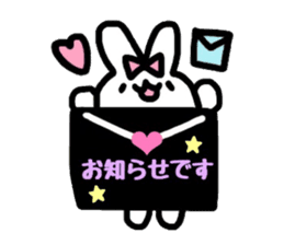 neon rabbit sticker #10778851