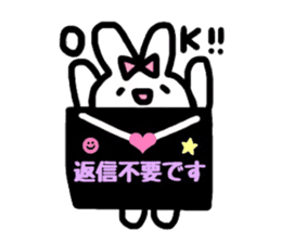 neon rabbit sticker #10778852