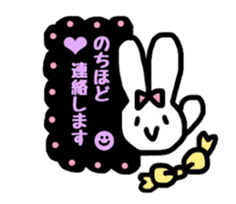 neon rabbit sticker #10778854