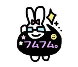 neon rabbit sticker #10778863
