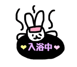 neon rabbit sticker #10778869