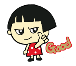 short person and dog  english version sticker #10779596