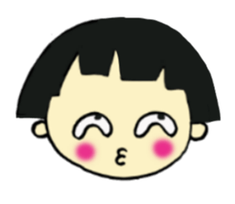 short person and dog  english version sticker #10779598