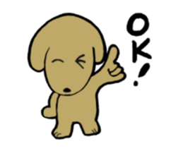 short person and dog  english version sticker #10779599