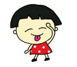 short person and dog  english version sticker #10779601