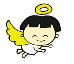 short person and dog  english version sticker #10779602